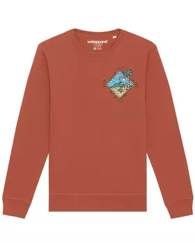 Свитер Watapparel Sweatshirt Beach is calling, цвет auburn