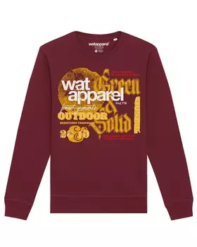 Свитер Watapparel Sweatshirt, бордовый