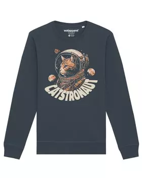 Свитер Watapparel Sweatshirt Catstronaut, антрацит