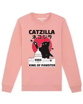 Свитер Watapparel Sweatshirt Catzilla, розовый