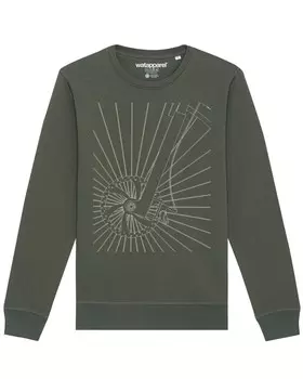 Свитер Watapparel Sweatshirt Fahrradspeichen, оливковый