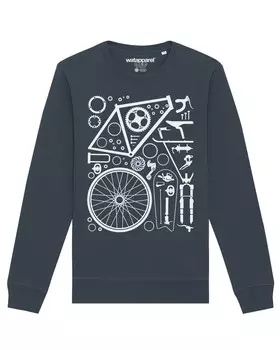 Свитер Watapparel Sweatshirt Fahrradteile, антрацит