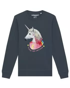 Свитер Watapparel Sweatshirt Flash, the unicorn, антрацит