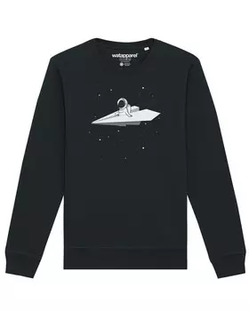 Свитер Watapparel Sweatshirt Fly me to the moon, черный