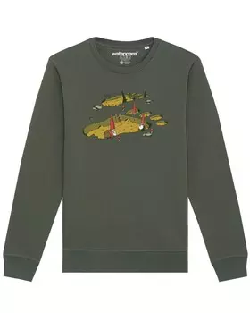 Свитер Watapparel Sweatshirt Gnome Footprint, хаки