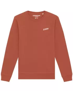 Свитер Watapparel Sweatshirt Go Green, цвет chestnut brown