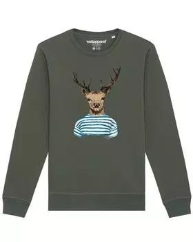Свитер Watapparel Sweatshirt Hirsch, хаки