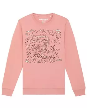 Свитер Watapparel Sweatshirt Landschaft, розовый