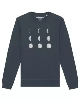 Свитер Watapparel Sweatshirt Moonphases, антрацит