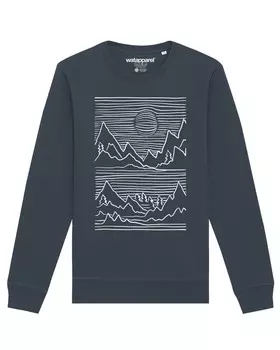 Свитер Watapparel Sweatshirt Mountains, антрацит