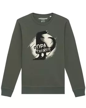 Свитер Watapparel Sweatshirt Opasaurus, оливковый