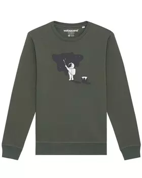 Свитер Watapparel Sweatshirt Painting space, оливковый