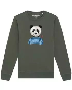 Свитер Watapparel Sweatshirt Panda, хаки