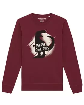 Свитер Watapparel Sweatshirt Papasaurus, бордовый
