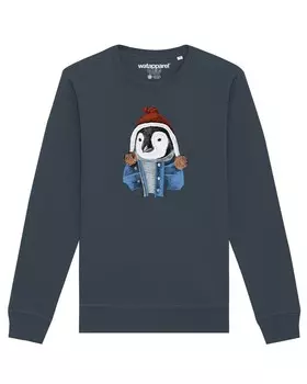 Свитер Watapparel Sweatshirt Pinguin, антрацит