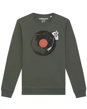 Свитер Watapparel Sweatshirt Schallplatte, хаки