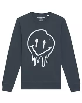 Свитер Watapparel Sweatshirt Smiley, антрацит
