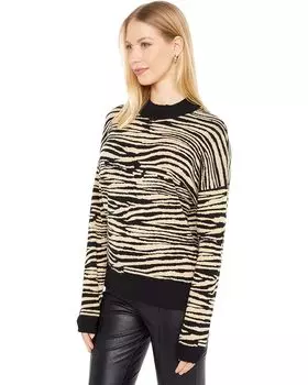 Свитер WAYF Vincent Intarsia Sweater, цвет Beige Zebra