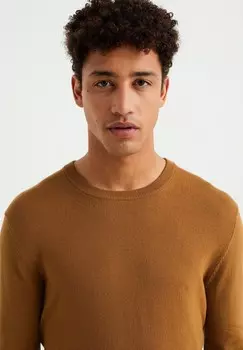 Свитер WE Fashion, коричневый