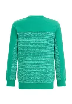 Свитер WE Fashion, пестрый зеленый