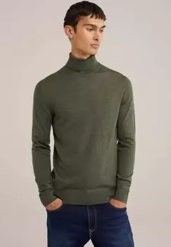 Свитер WE Fashion, темно-зеленый