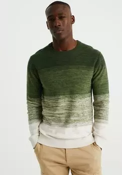 Свитер WE Fashion, зеленый