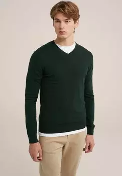 Свитер WE Fashion, зеленый