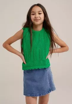 Свитер WE Fashion, зеленый