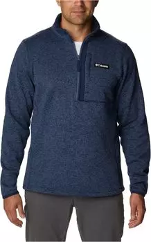 Свитер Weather на молнии 1/2 Columbia, цвет Dark Mountain Heather/Dark Mountain