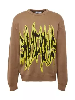 Свитер WEEKDAY Fabian, коричневый