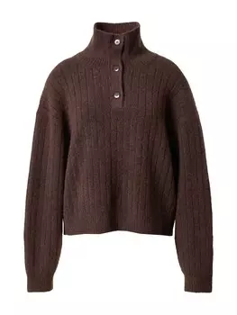 Свитер Weekday HEIDI, темно коричневый