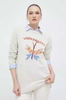 Свитер Weekend Max Mara, бежевый