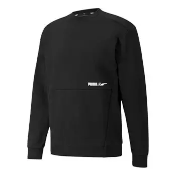 Свитер winterized crew logo 'black' Puma, черный