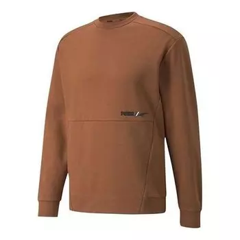 Свитер winterized crew logo 'tan' Puma, бежевый