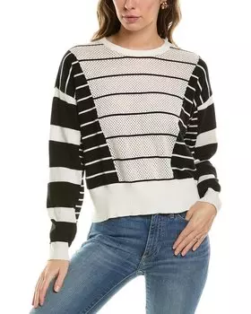 Свитер WISPR Pointelle из смесового шелка, черный