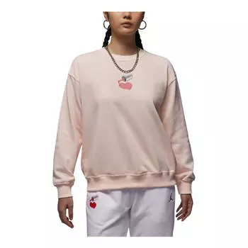 Свитер (WMNS) Air Jordan Brooklyn Fleece Crew Neck Sweatshirt Asia Sizing 'Guava Ice', розовый