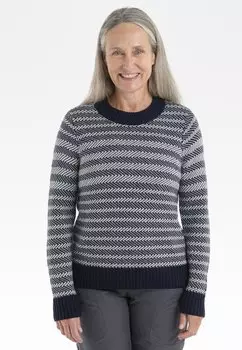 Свитер WMNS WAYPOINT CREWE Icebreaker, полночный темно-синий снег