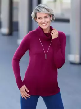 Свитер-водолазка Classic Basics "Водолазка", цвет Malve