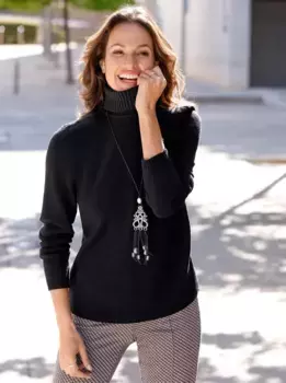 Свитер-водолазка Inspirations "Пуловер" Inspirationen, черный