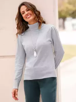 Свитер-водолазка Inspirations "Пуловер" Inspirationen, цвет Hellgrau-Meliert