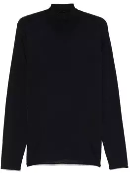 Свитер-водолазка из натуральной шерсти Transit, синий