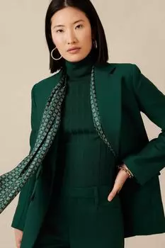 Свитер-водолазка Lucci из шерсти мериноса Banana Republic, зеленый