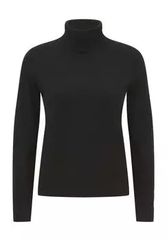 Свитер-водолазка с ребристыми манжетами женский s.Oliver, цвет Grey/Black