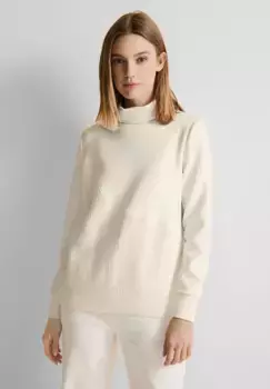 Свитер-водолазка STREET ONE с воротником стойкой, белый