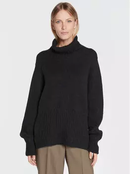 Свитер-водолазка свободного кроя Herskind, черный