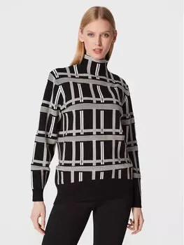 Свитер-водолазка свободного кроя Ted Baker, черный