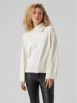 Свитер-водолазка свободного кроя Vero Moda, экрю