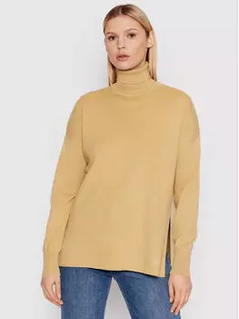 Свитер-водолазка свободного кроя Vero Moda, бежевый
