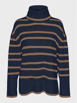 Свитер-водолазка свободного кроя Vero Moda, синий