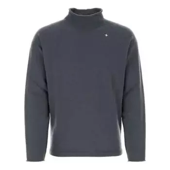 Свитер wool-blend rol neck jumper 'grey' Stone Island, серый